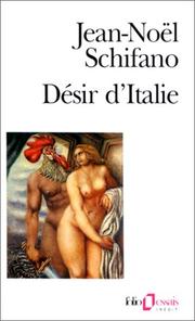[Jean-Noël Schifano] Désir d'Italie