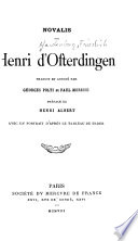 [Novalis] Henri d'Ofterdingen