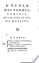 [Molière] L'école des femmes