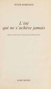 [Peter Robertson] L'été qui ne s'achève jamais