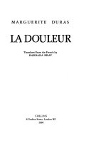 [Marguerite Duras] La Douleur