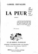 [Gabriel Chevallier] La Peur