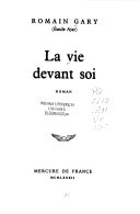 [Romain Gary] La vie devant soi