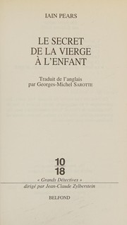 [Iain Pears] Le Secret de la Vierge à l'Enfant