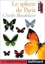 [Baudelaire] Le spleen de Paris