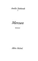 [Amélie Nothomb] Mercure