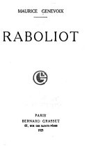 [Maurice Genevoix] Raboliot