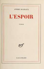 [André Malraux] L'espoir
