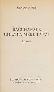 [San-Antonio] Bacchanale chez la mère Tatzi