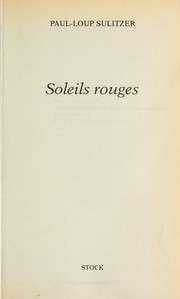 [Paul-Loup Sulitzer] Soleils rouges